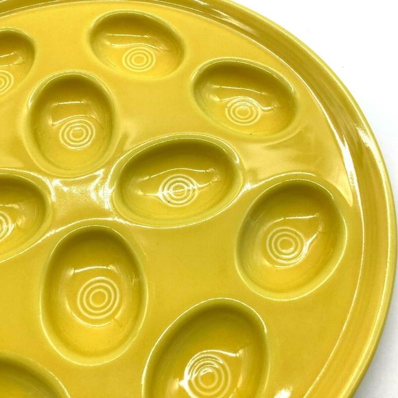 Fiesta Yellow Egg Platter - Picture 5 of 11